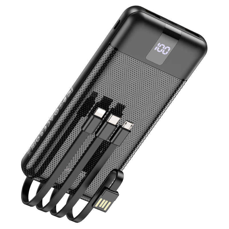 Borofone - BJ20 Mobile power bank with digital display and cable(10000mAh) - Negro