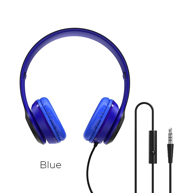 Borofone - BO5 Star sound wired headphones - Azul