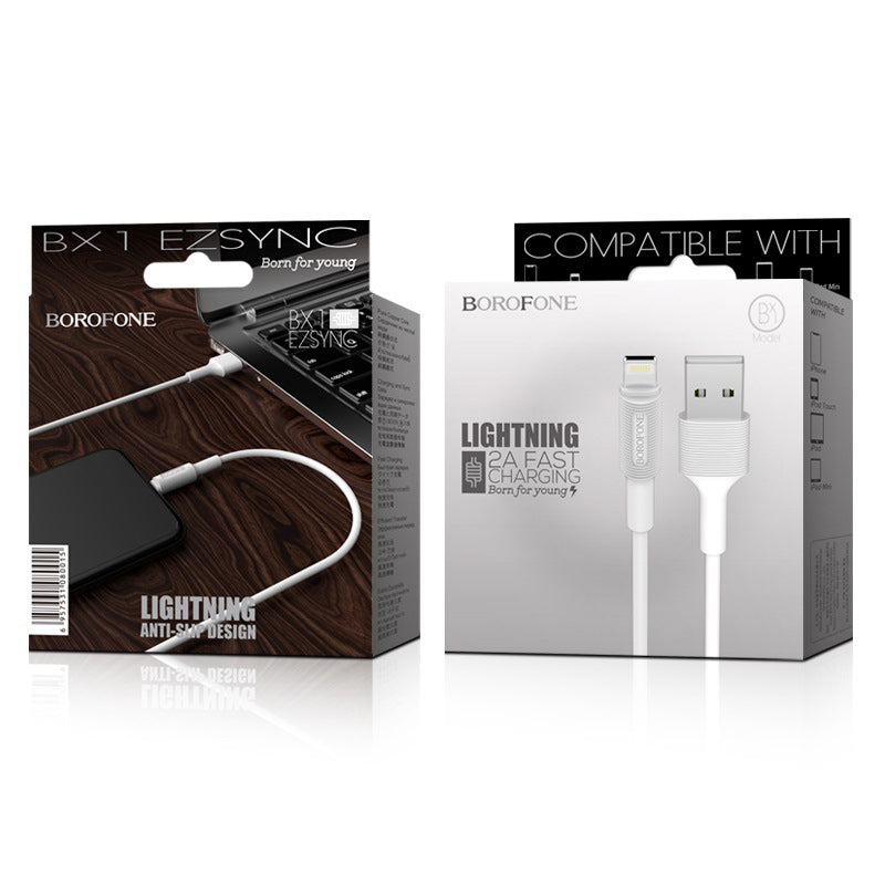 Borofone - BX1 EzSync iP USB cable - Blanco