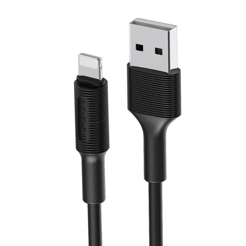 Borofone - BX1 EzSync iP USB cable - Negro