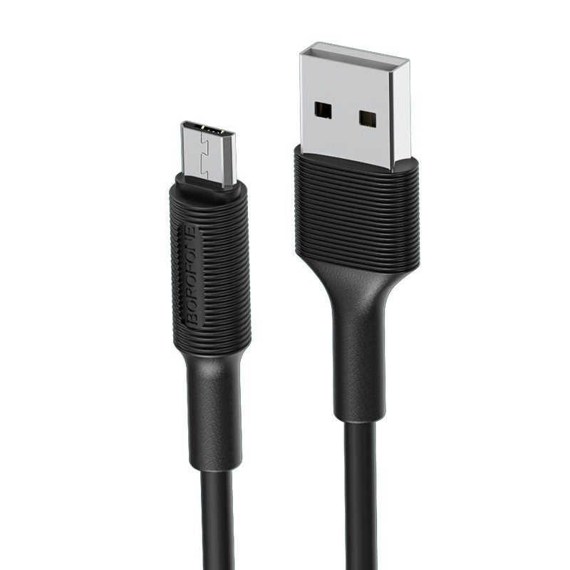 Borofone - BX1 EzSync micro USB cable - Negro