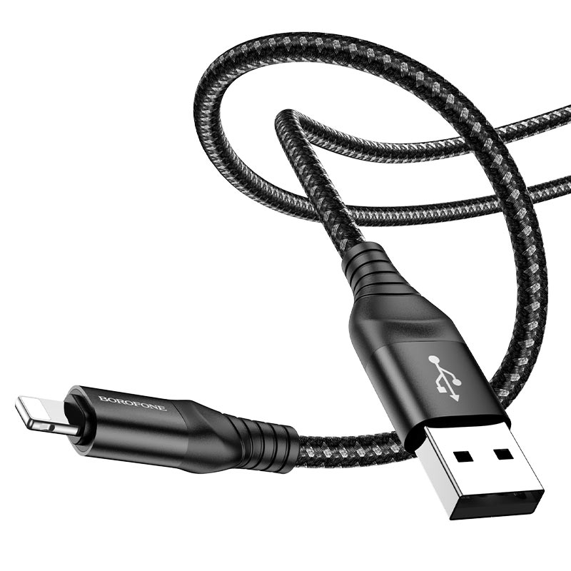 Borofone - BX56 Delightful charging data cable for iP - Negro