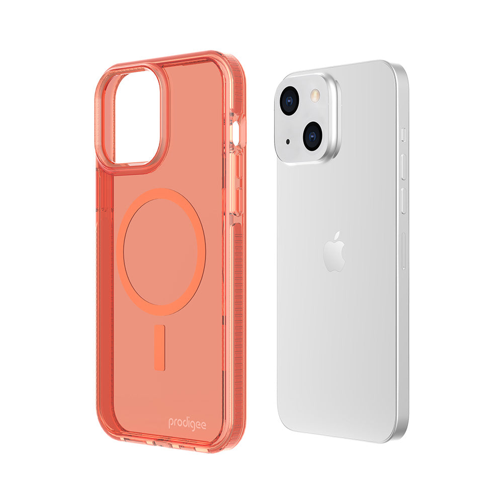 Prodigee - iPhone 14/13 - Carcasa Safetee Neo - Peach + Mag