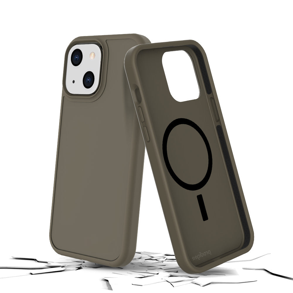 Prodigee - iPhone 14/13 - Carcasa Safetee Smooth - Army Green + Mag