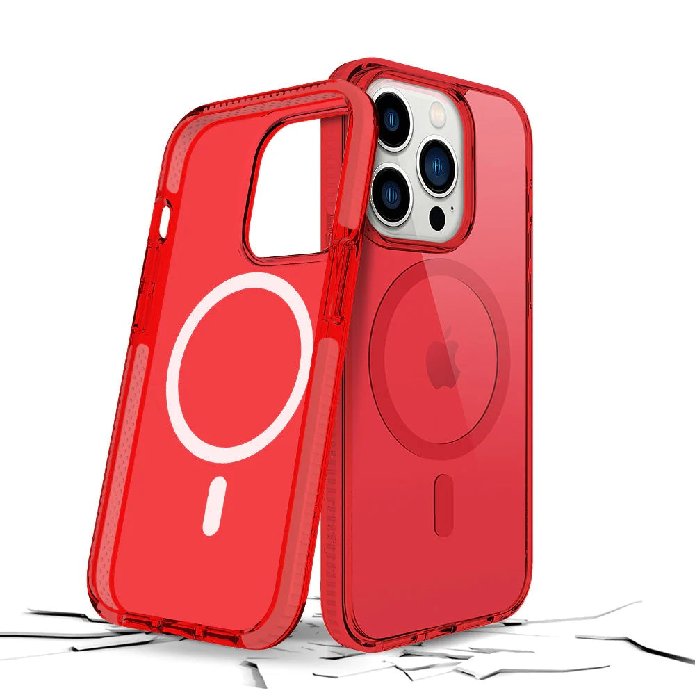 Prodigee - iPhone 14 Pro Max - Carcasa Safetee Neo - Ruby + Mag