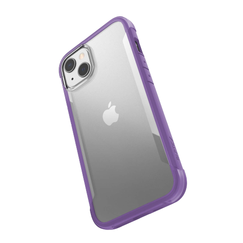 Raptic - iPhone 14/13 - Carcasa Raptic Terrain (100% biodegradable material) - Purple/clear