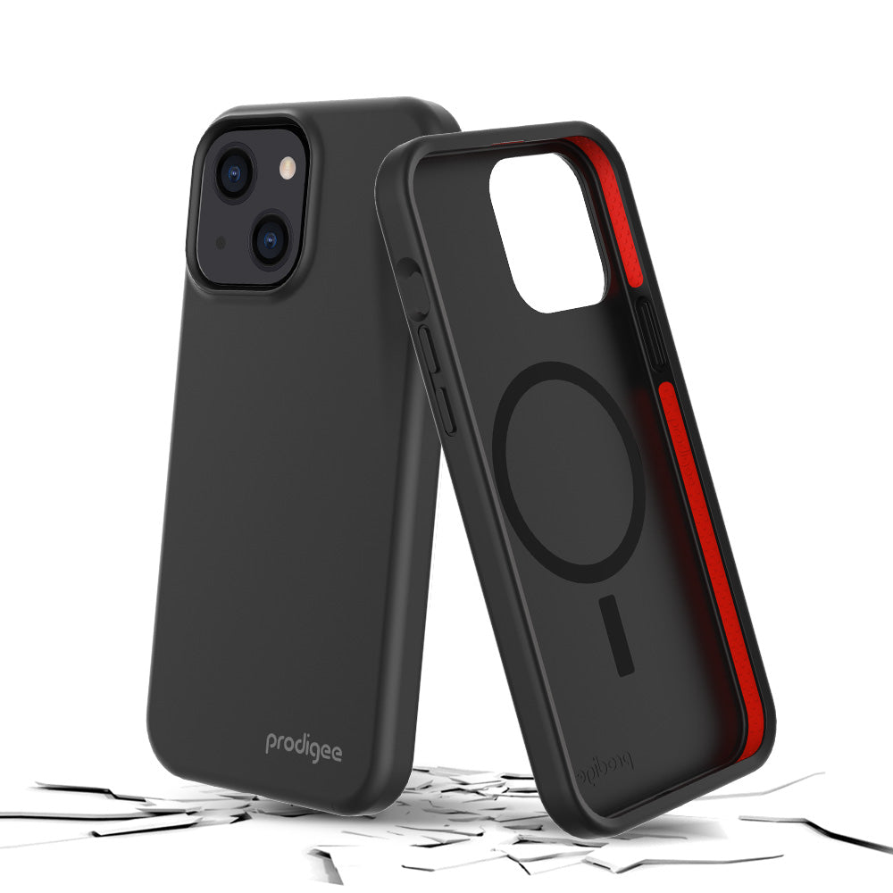 Prodigee - iPhone 14/13 - Carcasa Safetee Smooth - Black + Mag