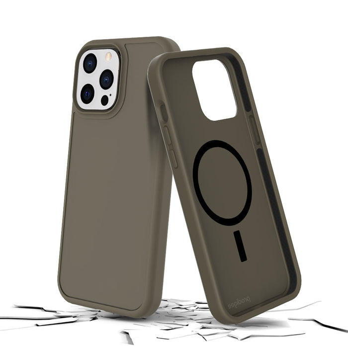 Prodigee - iPhone 13 Pro Max - Carcasa Safetee Smooth - Army Green + Mag