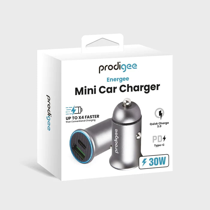 Prodigee - Cargador de auto Energee Mini car charger tipo C