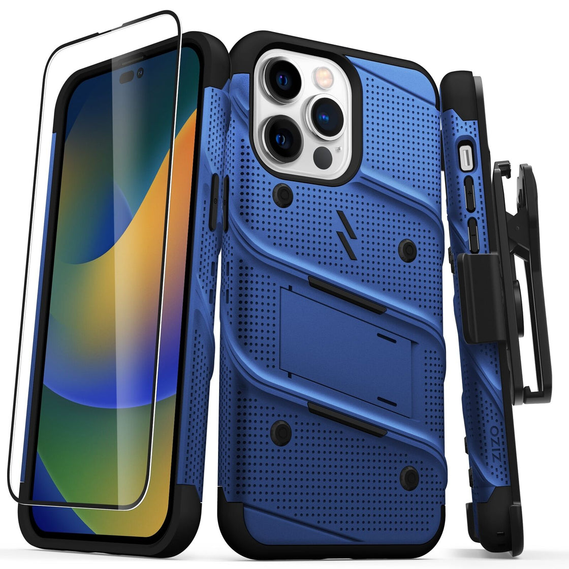 ZIZO - iPhone 14 Pro Max (6.7) - BOLT Bundle Case - Blue