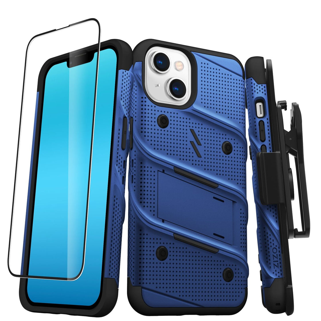 Zizo - iPhone 14 (6.1) - Carcasa BOLT Bundle - Blue