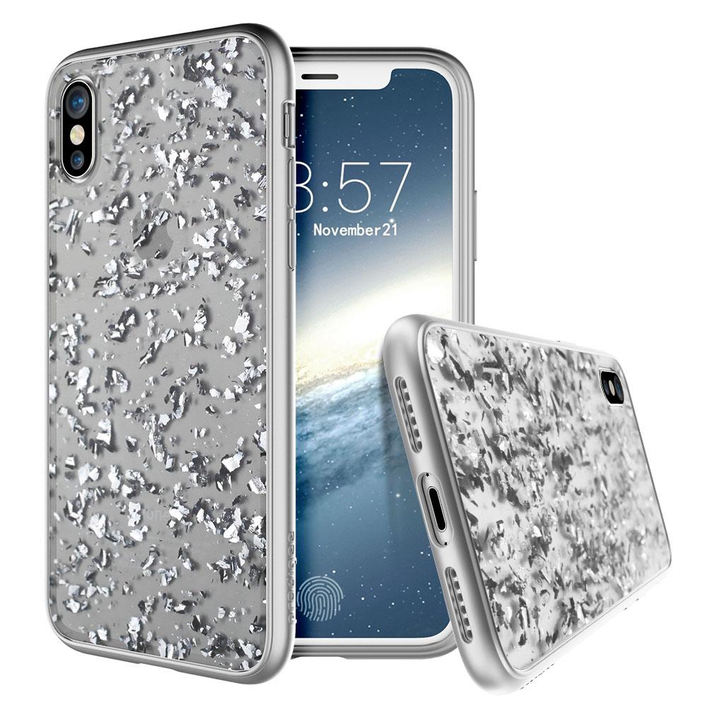 Prodigee - iPhone X - Carcasa Treasure - Plateado