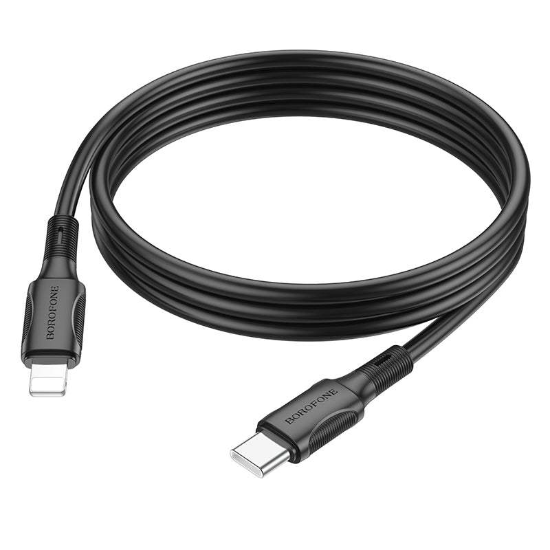 Borofone - BX80 iP Succeed PD charging data cable - negro